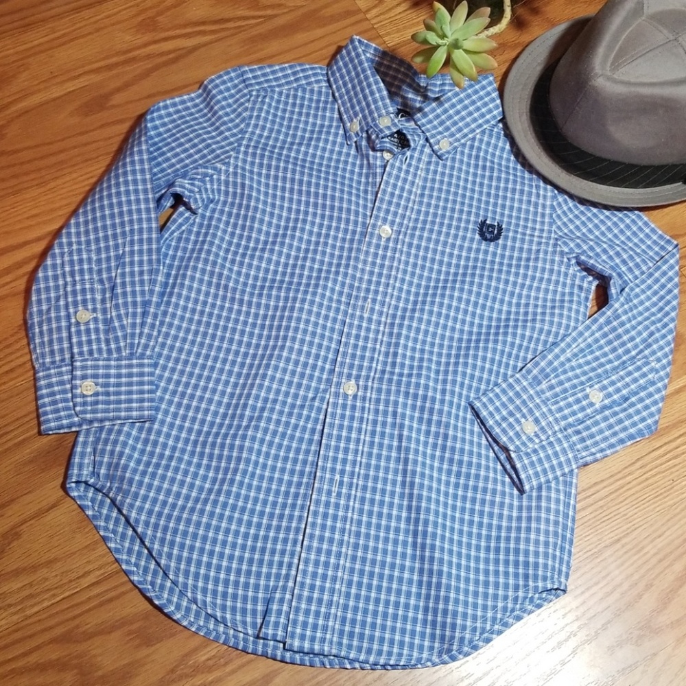Chaps button down dress shirt‎ size 4t